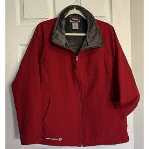 Free Country XXL Women's Super Softshell Jacket Etched Red Grey Gorpcore Active